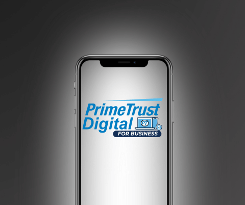 digital for business, primetrust, logo, phone