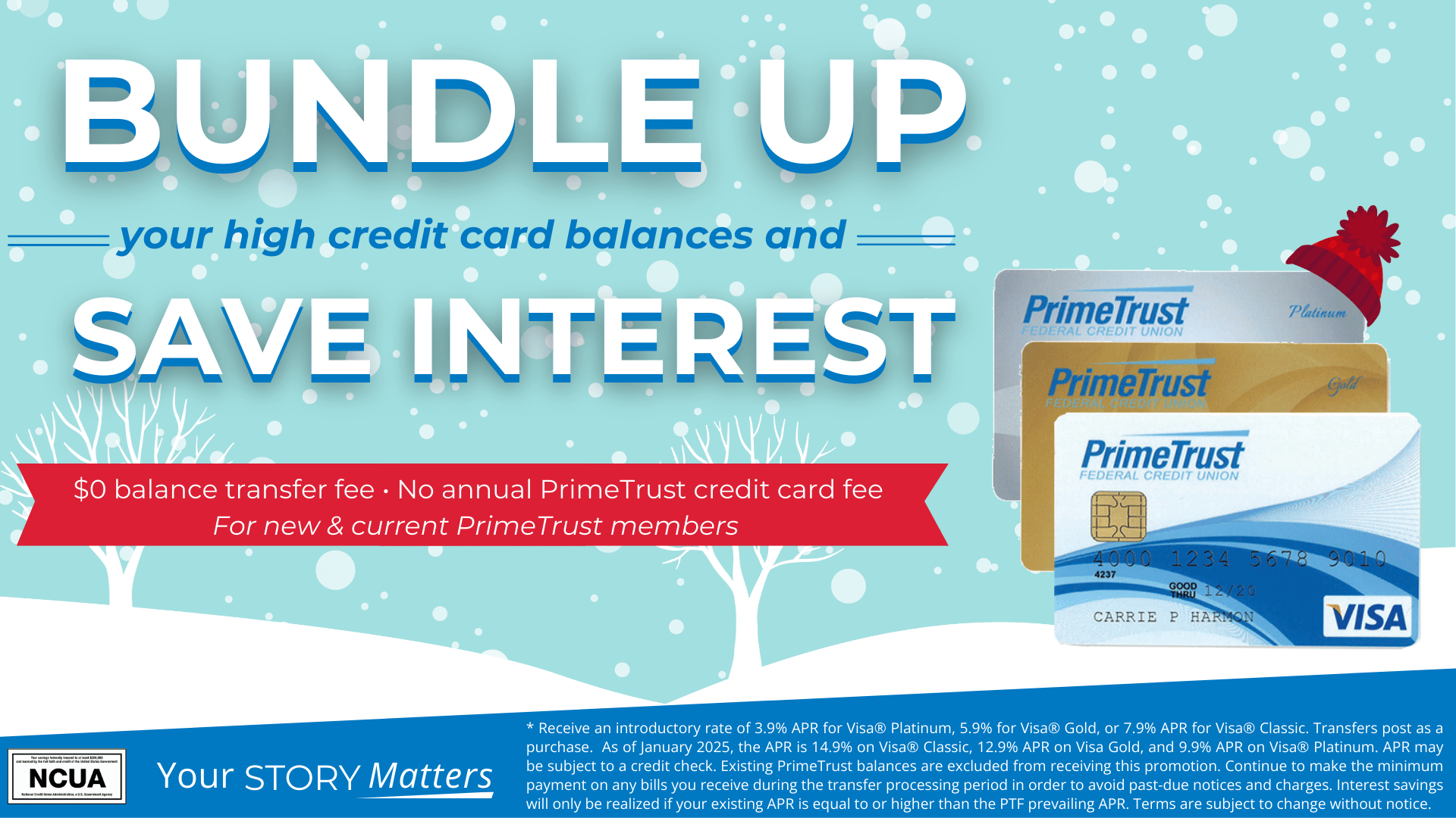 Bundle up your high credit card balances and save interest. 